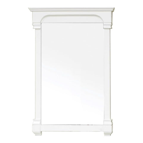Oakestry 24 Inch Solid Wood Frame Mirror Decorative Wall Mirror Compact Vanity Bathroom Mirror Wooden Framed Rectangular Mirror for Bedroom Living Room Entryway Farmhouse Home Decor