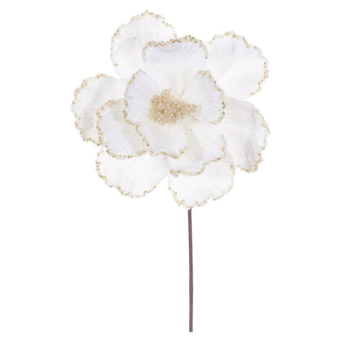 20 In. Cream Velvet Magnolia 10 In. Flowr 3/Bg