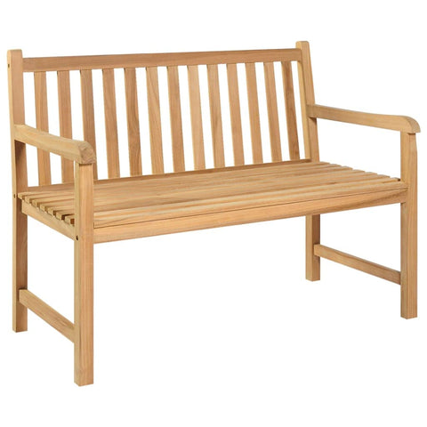 Oakestry Patio Bench 44 9 inches Solid Teak Wood Outdoor Garden Seating Furniture Weather Resistant Durable Heavy Duty Modern Backyard Porch Deck Lawn