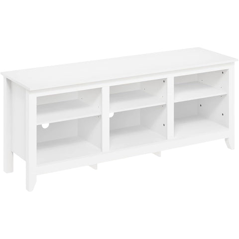 Oakestry Small Pet Litter Box Enclosure with Storage, Solid White Finish, End Table for Cats & Small Pets