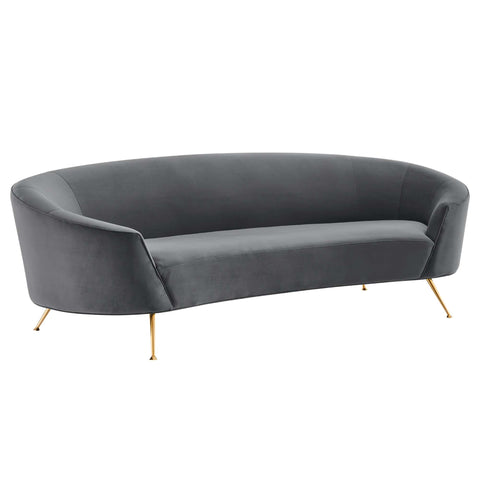 Oakestry Luxury Inspired Marchesa Upholstered Performance Velvet Sofa Comfortable Indoor Sofa for Living Room Apartment Lounge Reception Area Premium Everyday Styling