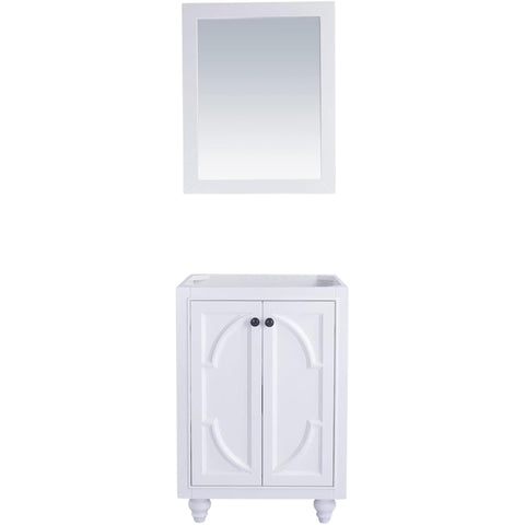 Oakestry Odyssey Contemporary Bathroom Vanity Cabinet with Soft-Close Doors & Dovetail Drawer, Solid Oak Wood, Classic White (Sink Not Included)