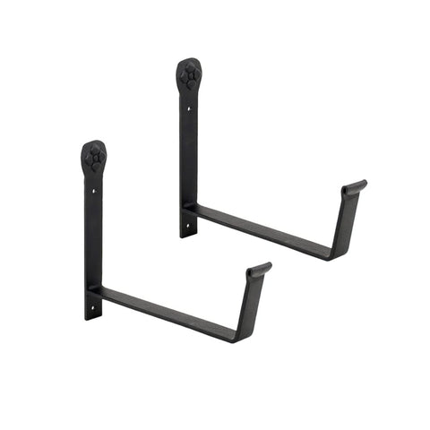 Oakestry Wall Mounted Flower Box Brackets Decorative Outdoor Planter Support Hardware Garden Balcony Porch Display
