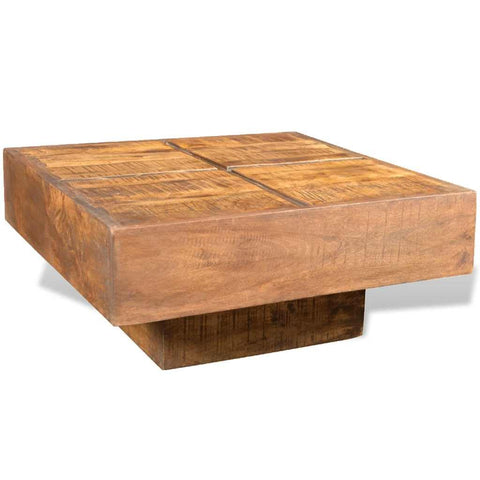 Oakestry Coffee Table Brown Solid Mango Wood Small Durable Coffee Table Premium Storage Cabinet Modern Luxury Storage Solution Elegant Dining Interior Furniture Space Saving Organizer
