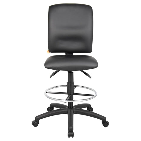 Boss Multi-Function LeatherPlus Drafting Stool