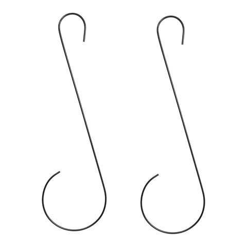 Oakestry S Hanger Hook 30 Inch Two Pack Extra Long Metal Hanging Hooks for Plants Lanterns Baskets Bird Feeders Indoor Outdoor Garden Porch Patio Fence Ceiling Support Heavy Duty Display Mount