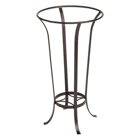 Oakestry Tulip Stand Without Insert Black Metal Garden Display Holder for Gazing Globe Birdbath Planter Indoor Outdoor Decorative Yard Patio Lawn Accent Stable Weather Ready Design Modern Style