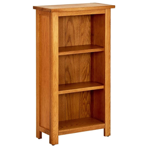 Oakestry Bookcase 17.7 inches x8.9 inches x32.3 inches Solid Oak Wood Premium Contemporary Organizer