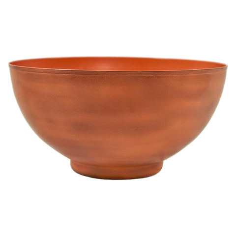 Oakestry Small Burnt Sienna Decorative Bowl for Home Garden Tabletop Accent Rustic Indoor Outdoor Display Planter Style Bowl for Modern Decor Entryway Living Room Patio Styling