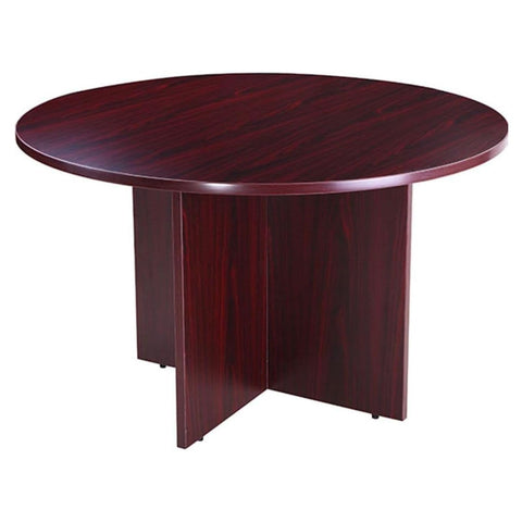 Boss 47 Inches Round Table, Mahogany
