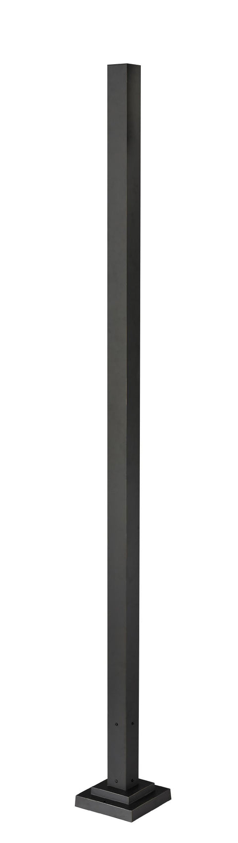 Oakestry Outdoor Post Light Fixture, Charcoal Black Aluminum Body with Clear Glass Shade, Weather Resistant Contemporary Lighting for Patio Garden Deck Pathway and Exterior Spaces