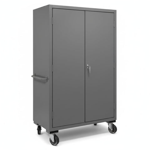 Oakestry Industrial Steel Locker Cabinet Stable Secure Mobile Flush Door Rolling Locking Hardware Workshop Garage Warehouse
