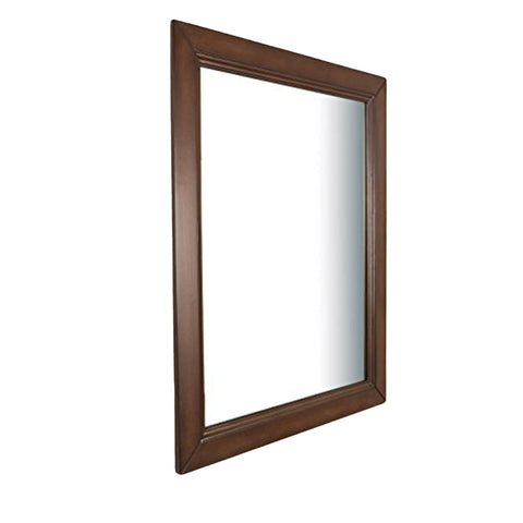 Oakestry 30 Inch Wooden Frame Mirror Decorative Wall Mirror Rectangular Vanity Bathroom Mirror Solid Wood Framed Mirror for Bedroom Living Room Entryway Farmhouse Style Home Decor