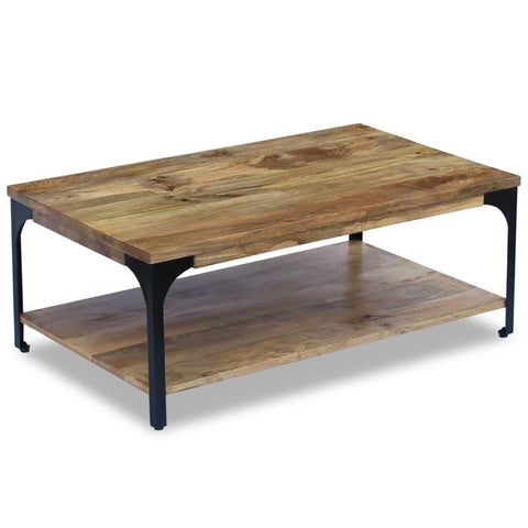 Oakestry Coffee Table Natural Mango Mango Wood, Steel Premium Storage Cabinet Modern Luxury Storage Solution Elegant Dining Interior Furniture Space Saving Organizer