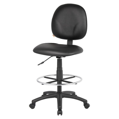 Boss Black Antimicrobial Drafting Stools W/Footring