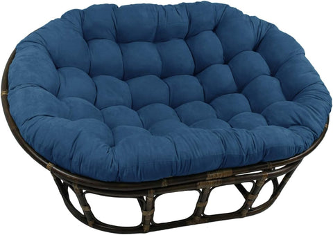 Furniture Piece 63x45-Inch Double Papasan with Micro Suede Cushion
