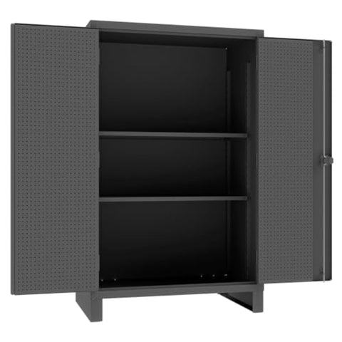 Oakestry Industrial Metal Storage Cupboard Stable Secure Extra Heavy Duty recessed Door Organization System pegboard Locking Hardware Service Bay Utility