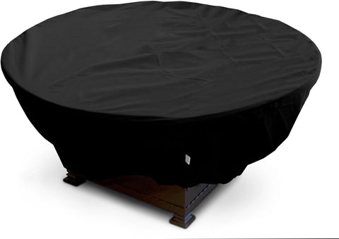 Oakestry Weathermax Black Firepit Cover -- 45 inches Diameter x 21 inches H
