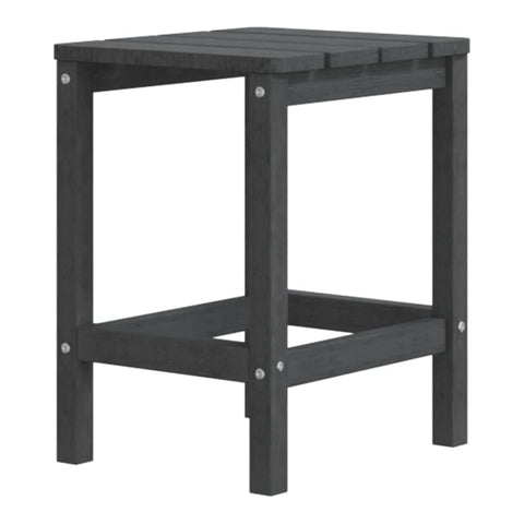vidaXL Patio Adirondack Table Anthracite 15 in.x15 in.x18.1 in. HDPE