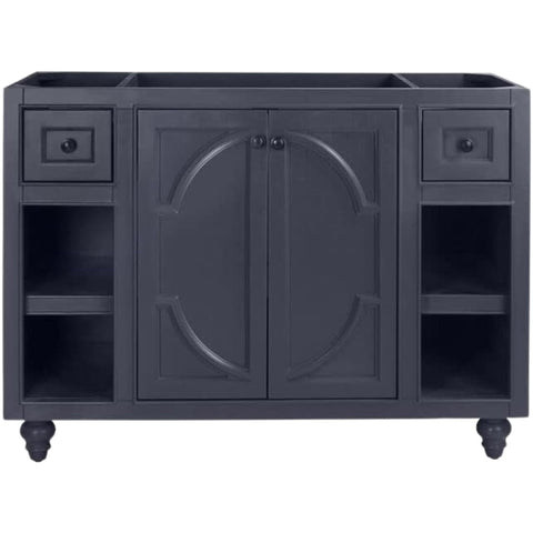 Oakestry Odyssey Contemporary Bathroom Vanity Cabinet with Soft-Close Doors & Dovetail Drawers, Solid Oak Wood, Maple Grey (Sink Not Included)