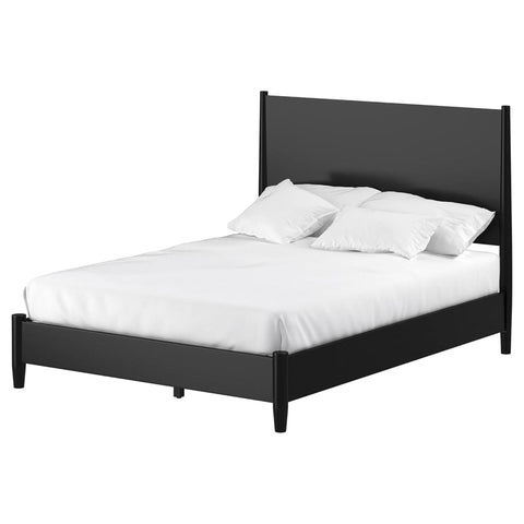 Flynn Full Size Panel Bed  Black
