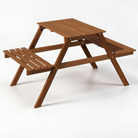 Oakestry Tiered Plant Shelf Stand for Outdoor Indoor Use Patio Garden Balcony Decorative Display Natural Wood Look