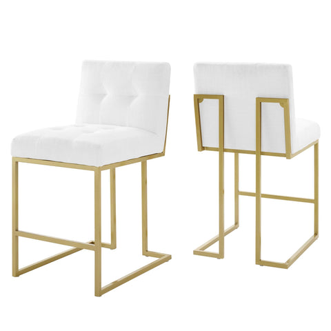 Oakestry Premium Privy Counter Stool Upholstered Fabric Set of 2 Offering Decorative Balance Sophisticated Visual Appeal and Versatile Functionality Across Curated Interior Spaces