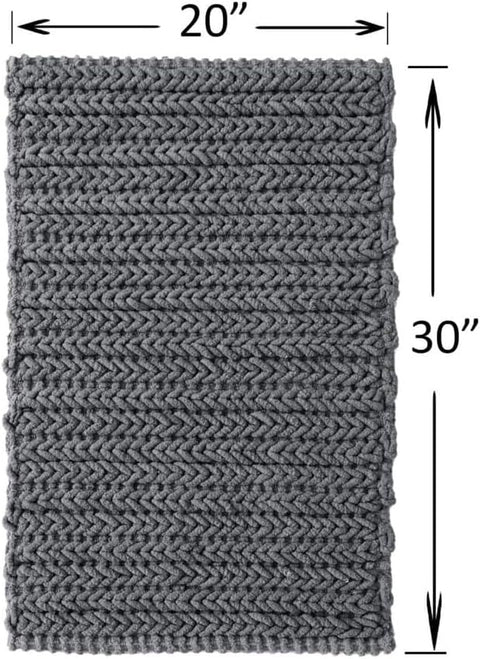 100 Cotton Chenille Chain Stitch Rug