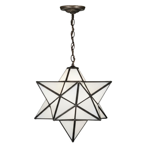 Oakestry Tiffany 15154 Lighting 24 Width White Tiffany Style Lighting Fixture Stained Glass Decorative Indoor Lamp Vintage Classic Home Lighting Living Room Bedroom Office De