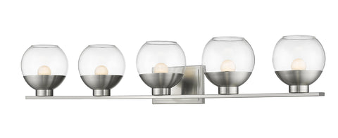 Oakestry Osono Brushed Nickel 5 Light Vanity Premium Quality Durable Lightweight Multipurpose Modern Design Everyday use