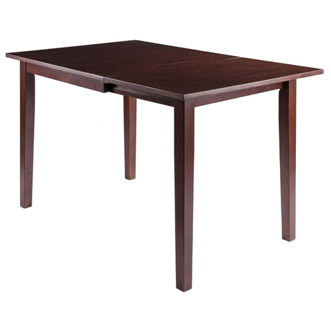 Oakestry Perrone Drop-Leaf Dining Table, 29" Space-Saving Table for Dining Room or Kitchen, Classic Walnut Finish