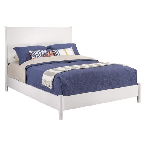 Flynn California King Panel Bed (White)