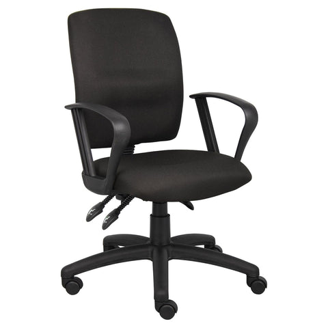 Boss Multi-Function Fabric Task Chair W/Loop Arms