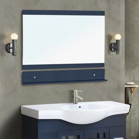 Oakestry Solid Wood Frame Rectangular Mirror Decorative Wall Mirror Large Vanity Dressing Mirror Modern Farmhouse Wooden Frame for Bedroom Living Room Bathroom Entryway Home Decor