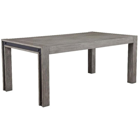 Alpine Furniture Fallon Solid Pine Dining Table Gray & Black