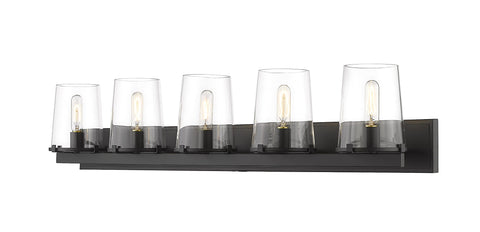 Oakestry Callista Matte Black 5 Light Vanity Premium Quality Durable Lightweight Multipurpose Modern Design Everyday use