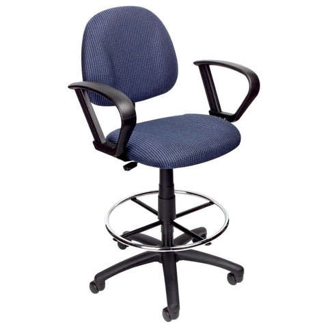 Boss Drafting Stool (B315-Be) W/Footring And Loop Arms