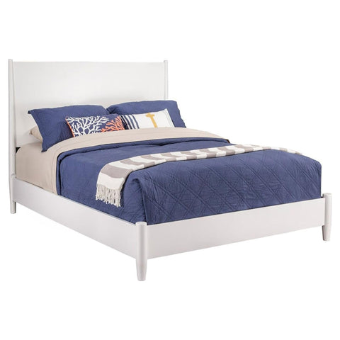 Flynn Standard King Panel Bed (White)