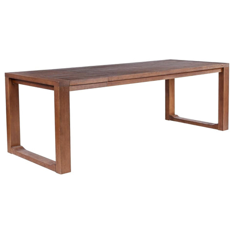 Rasmus Extension Dining Table Chestnut Wire Brush Finish
