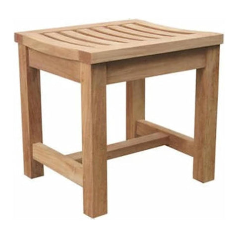 Oakestry Madison 24" Patio Backless Chair Solid Wood Outdoor Counter-Height Stool, Weather-Resistant Backless Seat for Patio, Lawn, Garden, Deck & Balcony, Durable & Stylish