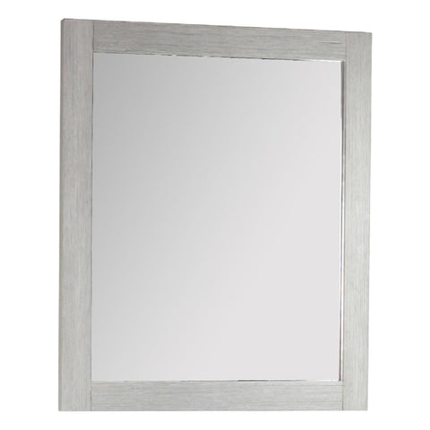 Oakestry 26 Inch Rectangle Wood Frame Mirror Gray Pine Finish Wall Mounted Decorative Vanity Mirror Rustic Modern Design for Bathroom Bedroom Living Room Durable Easy Installation