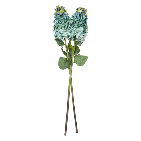 35.5 In. Sea Blue Cone Hydrangea Spray 2/pk
