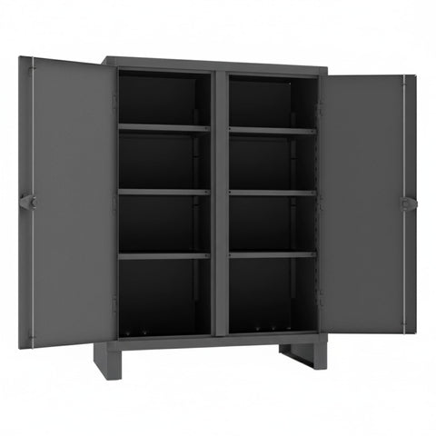 Oakestry Industrial Steel Locker Cabinet Robust Versatile Double Shift recessed Door Secure Closure Service Bay Utility