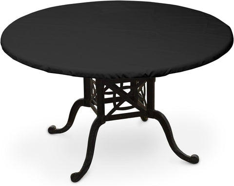 Oakestry Weathermax Black Round Table Top Cover -- 54 inches Diameter