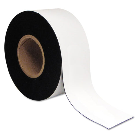 MasterVision Dry-Erase Magnetic Tape Rolls Write-on wipe-off White 3 Inches x 50 ft.