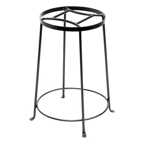 Oakestry Argyle Plant Stand III 18 Inch Height Graphite Metal Holder for Indoor Outdoor Pots Planters Balcony Patio Floor Display Decorative Stable Modern Home Garden Décor