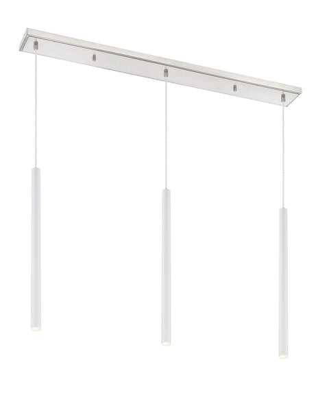 Oakestry 3 Light Linear Chandelier Modern Pendant Chandelier Lighting Fixture Polished Finish Elegant Ceiling Light for Kitchen Island Dining Room Adjustable Hanging Lamp