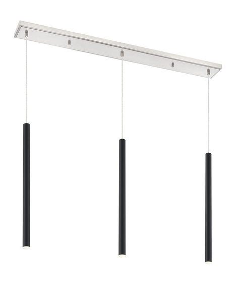 Oakestry 3 Light Linear Chandelier Modern Pendant Chandelier Lighting Fixture Polished Finish Elegant Ceiling Light for Kitchen Island Dining Room Adjustable Hanging Lamp