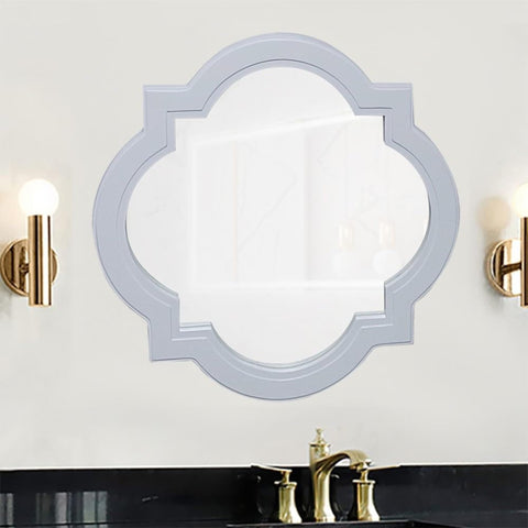 Oakestry Wood Framed Accent Wall Mirror Decorative Vanity Mirror Wall Mounted Modern Rustic Design for Bathroom Bedroom Living Room Durable Wooden Frame Clear Reflection Easy Installation