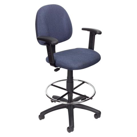 Boss Drafting Stool (B315-Be) W/Footring And Adjustable Arms